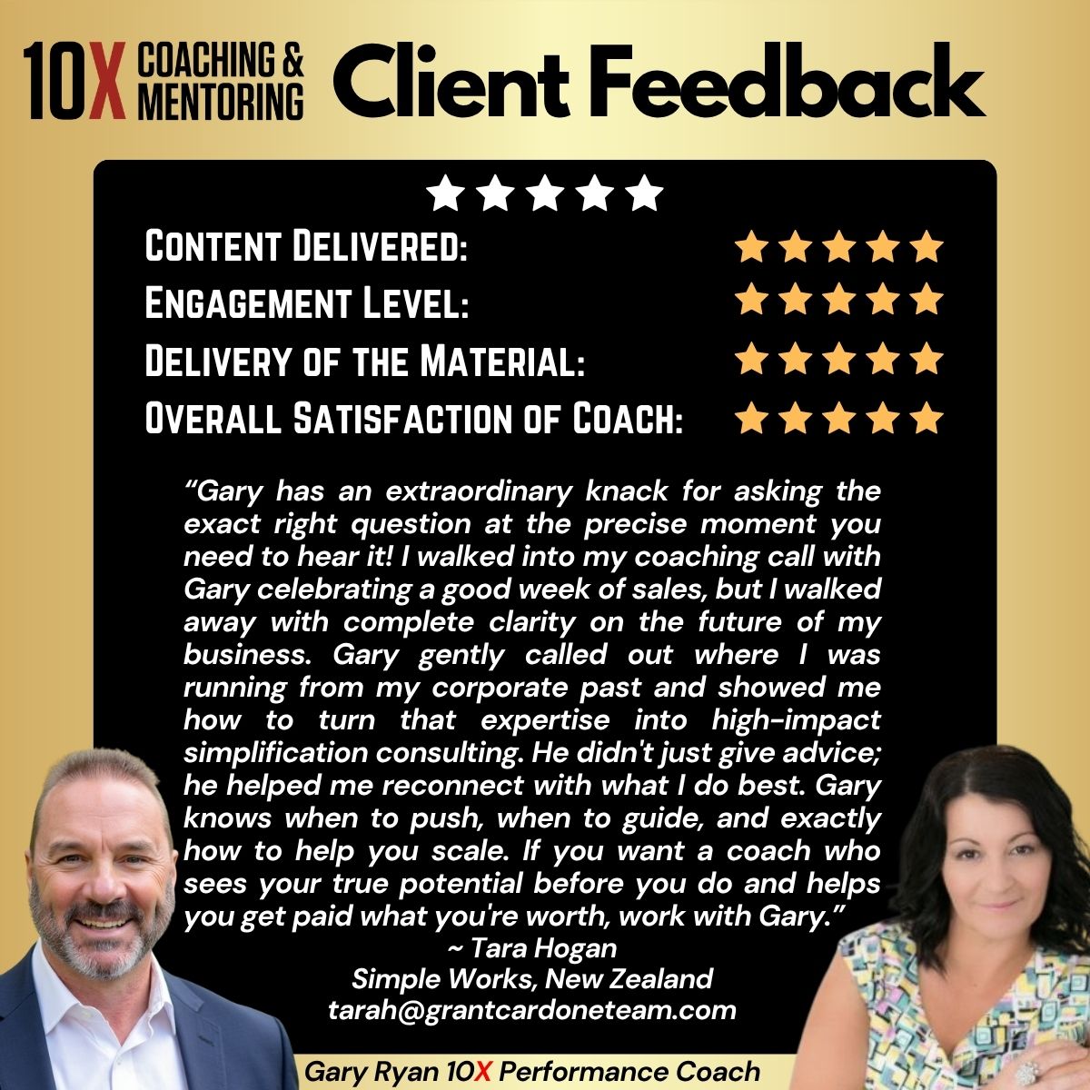 Client Feedback from Tara Hogan, Simple Works