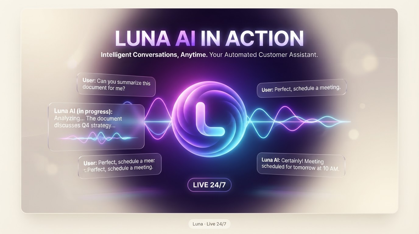 Luna · Live 24/7 demo preview