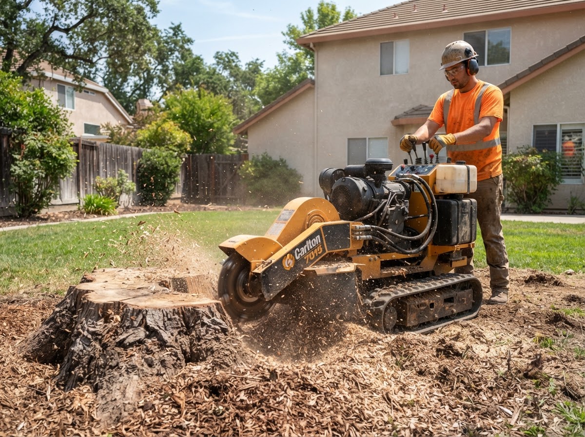 Heavy-Duty Stump Grinding by Honey Bee Tree Service in Sacramento, CA