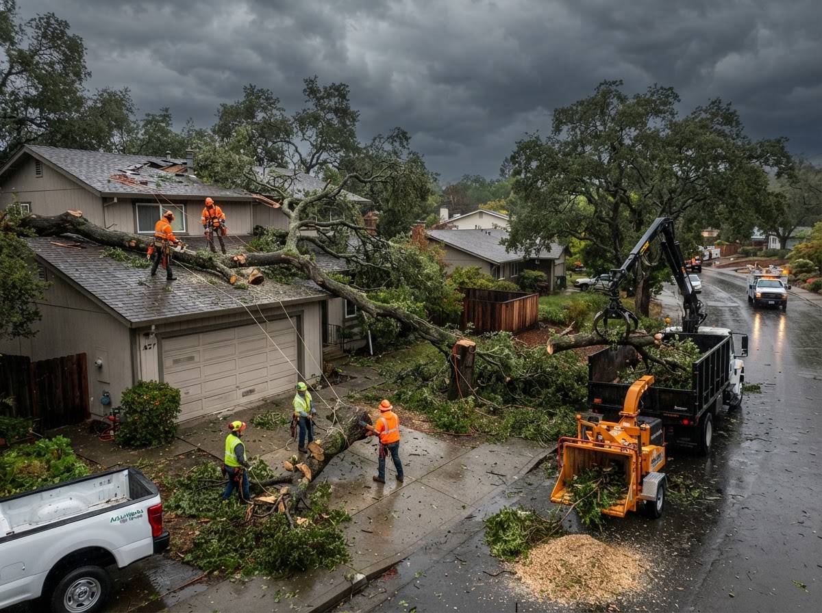 24/7 Emergency Storm Tree Dispatch by Honey Bee Tree Service in Sacramento, CA