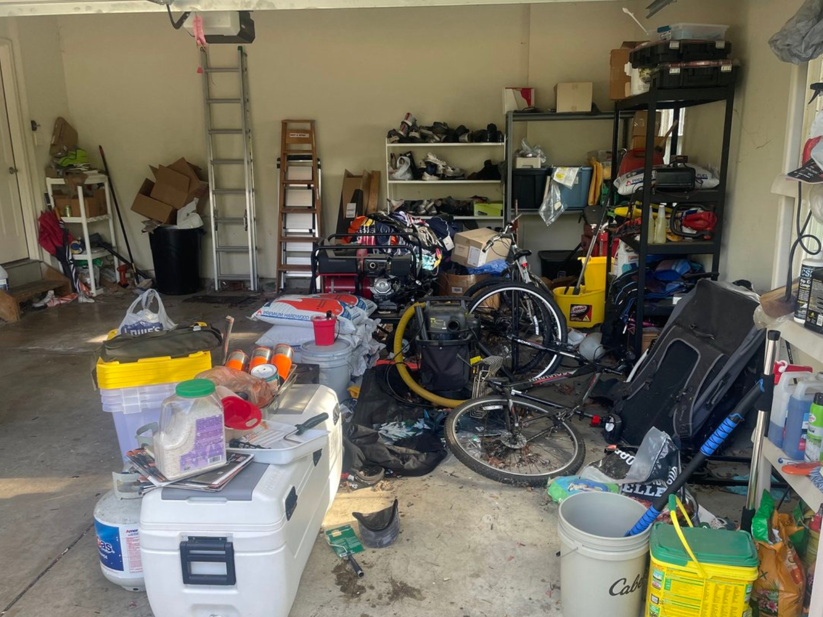 Before: Wall Storage + Floor Space