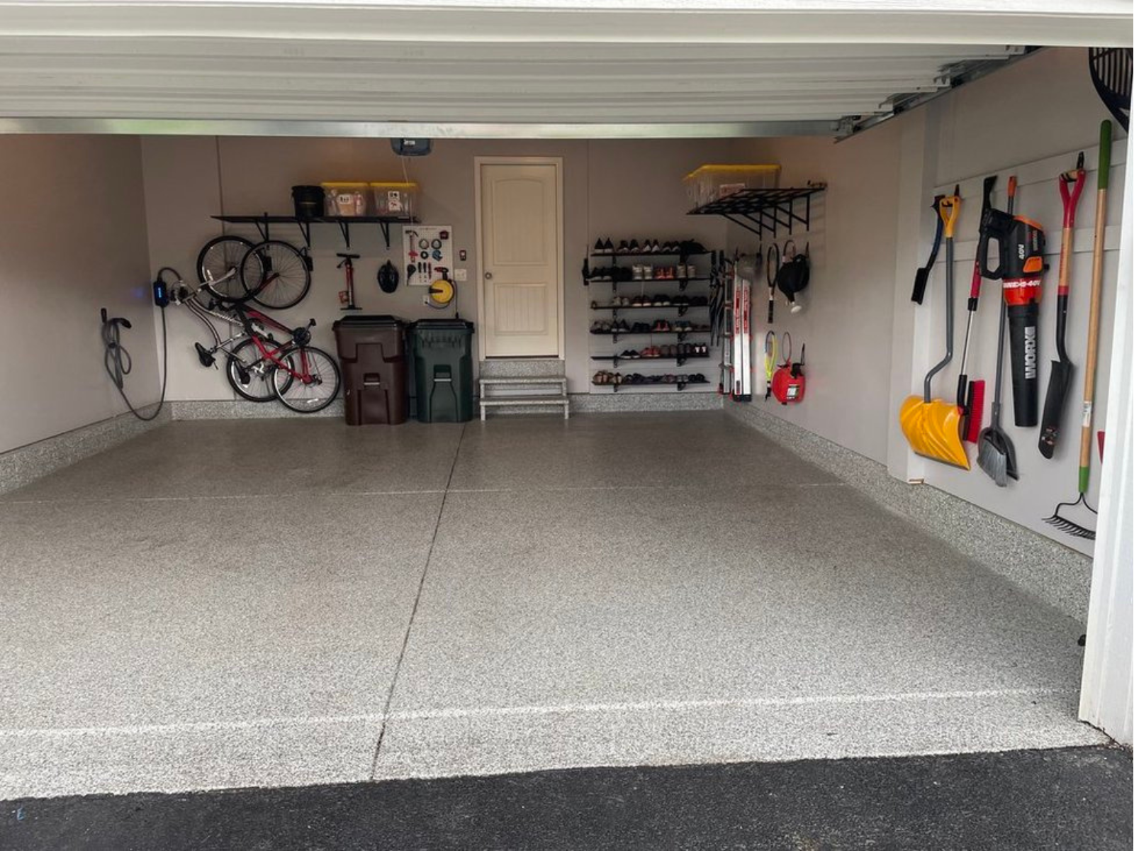 After: Fresh Paint + Storage