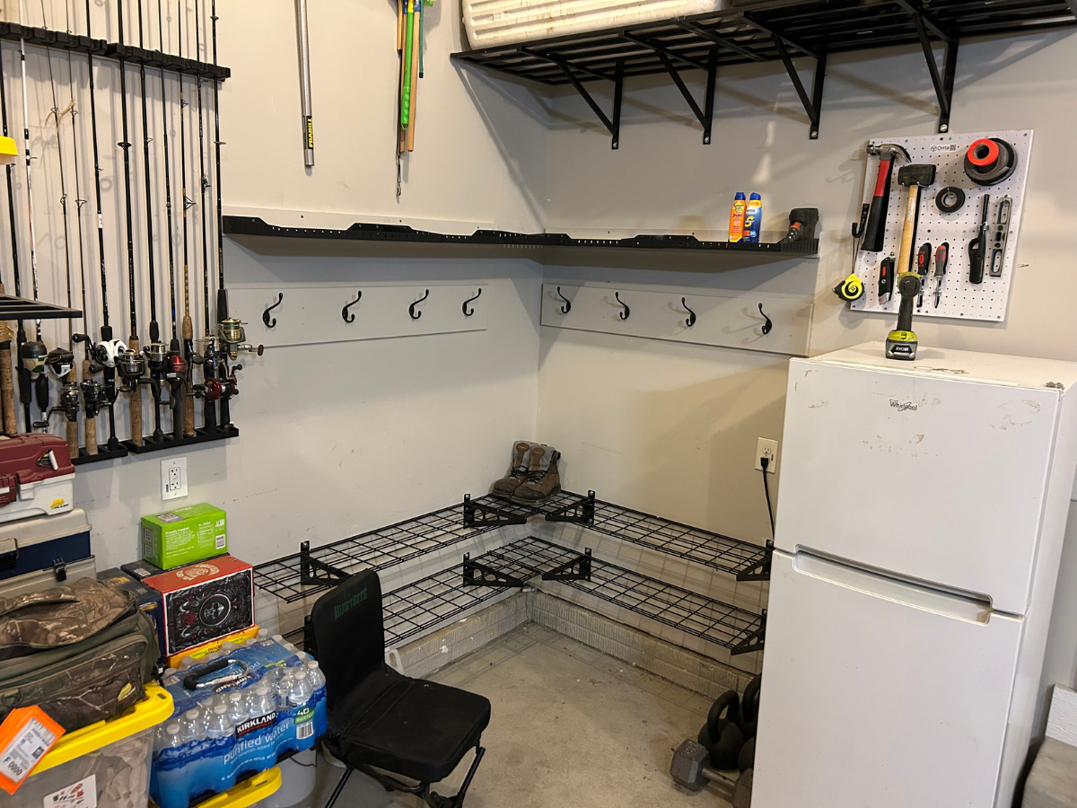 After: Fishing Rod + Family Gear Station