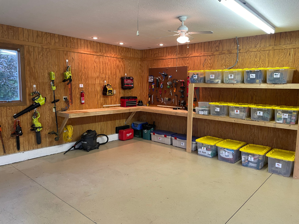 After: Workshop & Storage Zone
