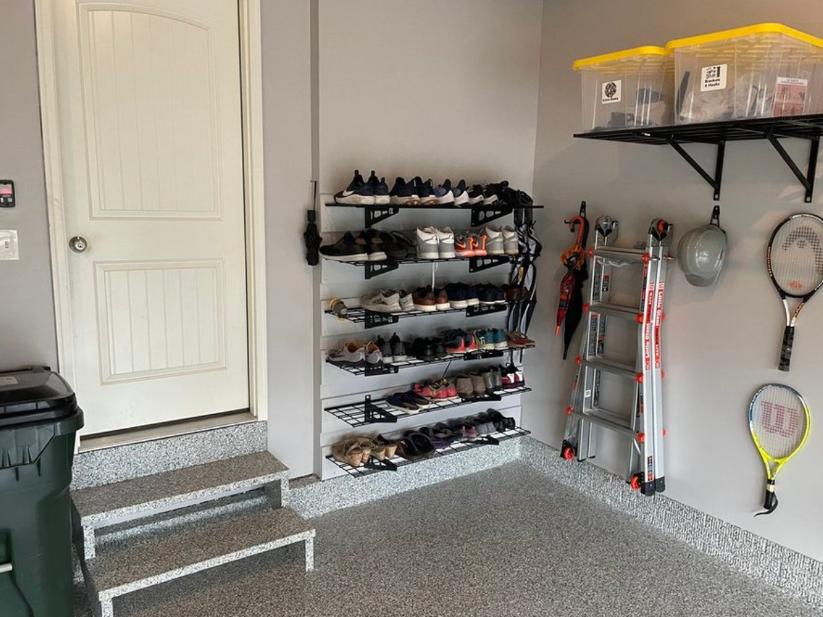 After: Easy Access Shoe Storage