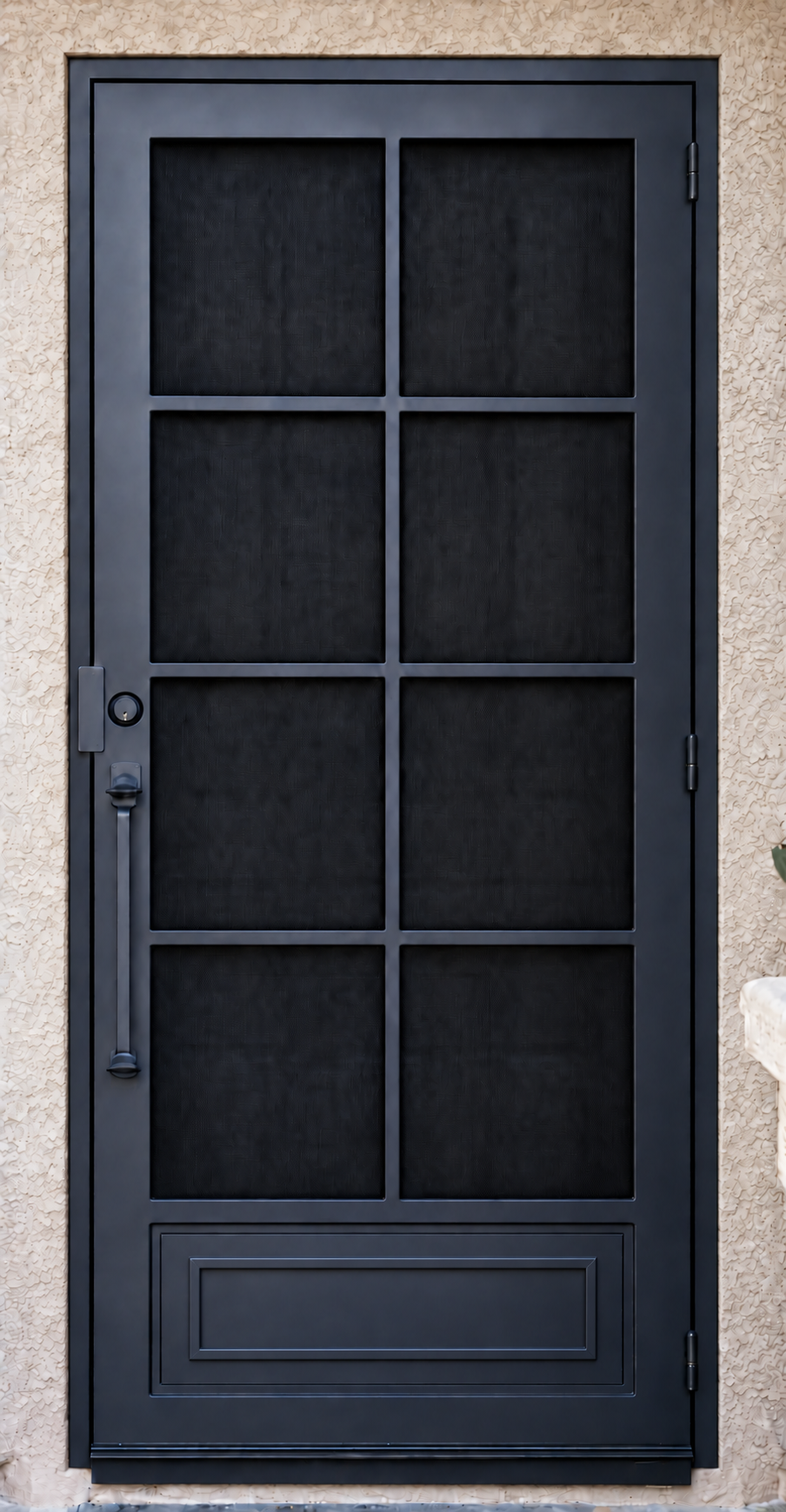 Winslow Window — Window Design · Recessed Kick Plate iron security screen door by Kartchner Kustoms
