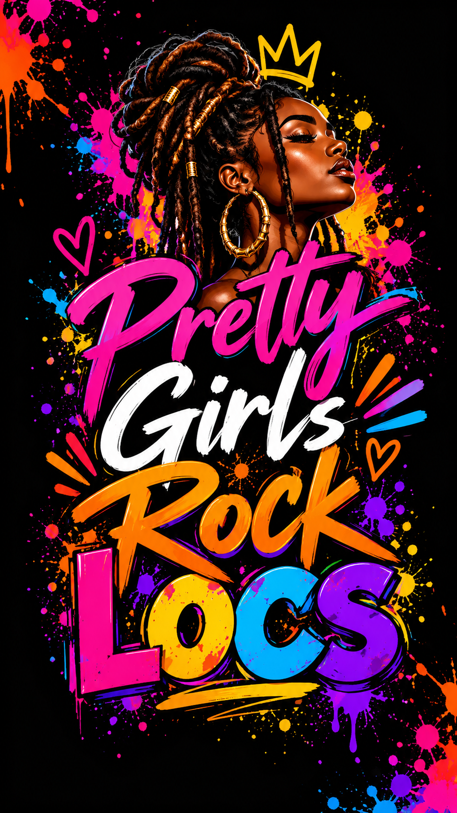 Pretty Girls Rock Locs (Neon)