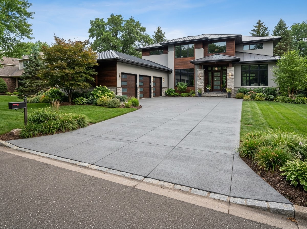 Concrete pathway project — Side Access Path (Textured non-slip finish)