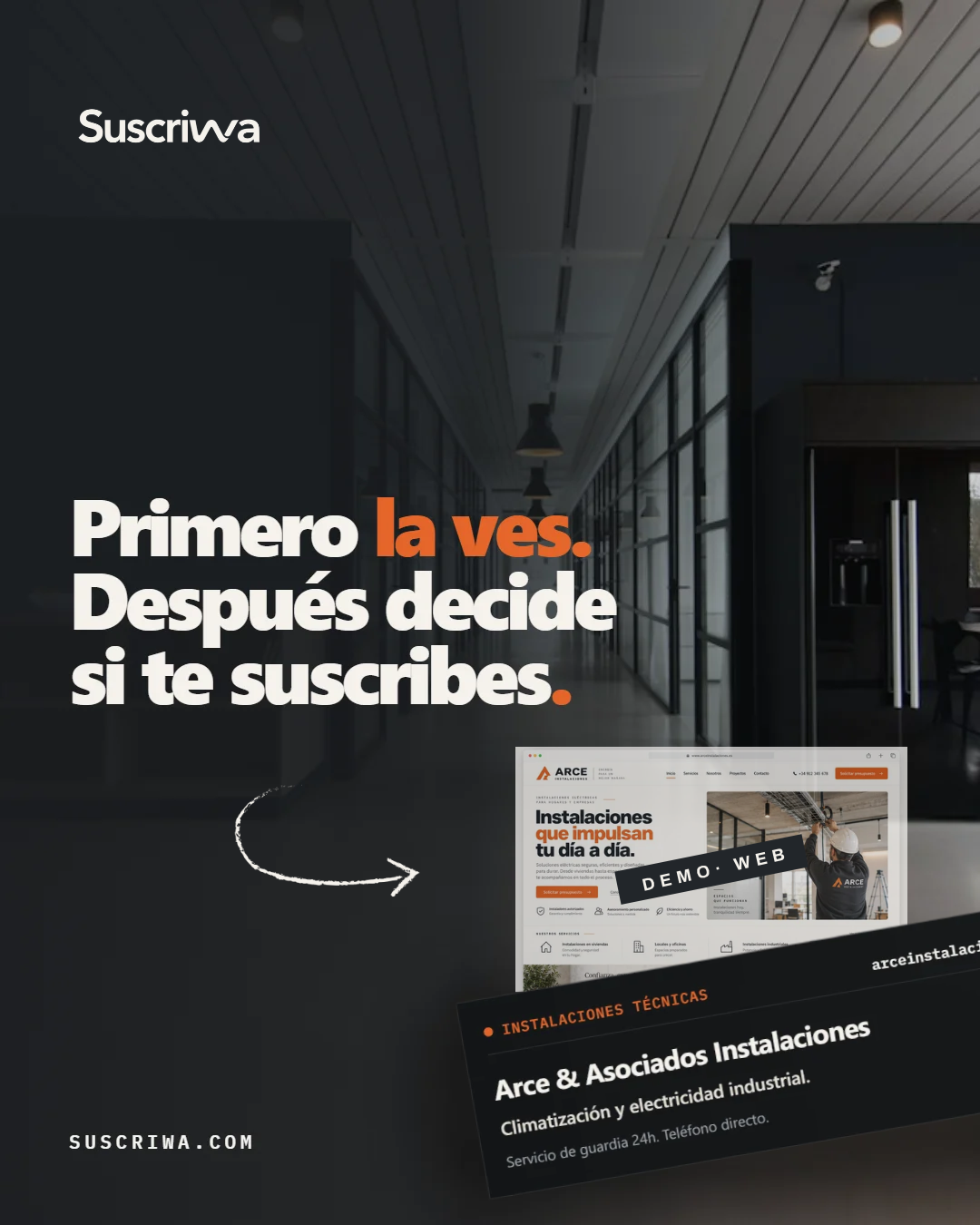 Propuesta visual de una web profesional en pantalla