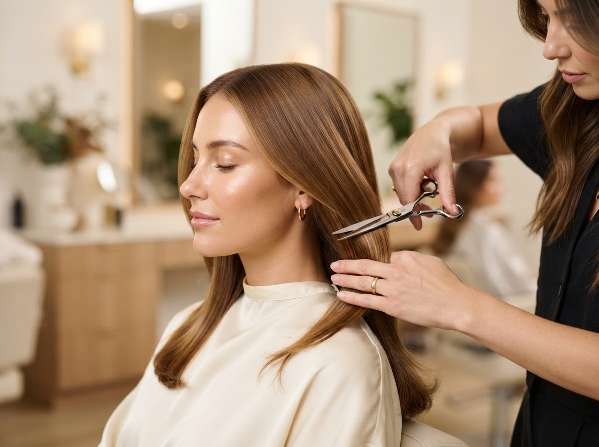 The calm, welcoming interior of Luna Glow Beauty Studio