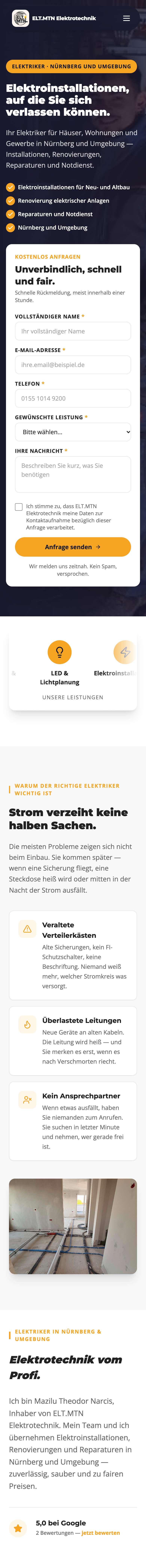 Site ELT.MTN Elektrotechnik pe telefon