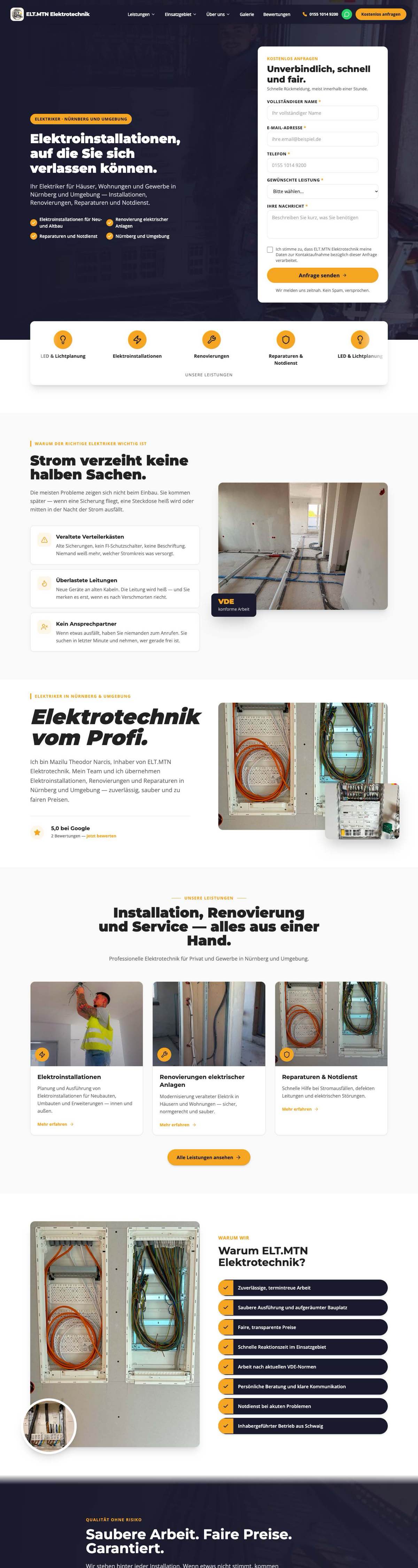 Site ELT.MTN Elektrotechnik