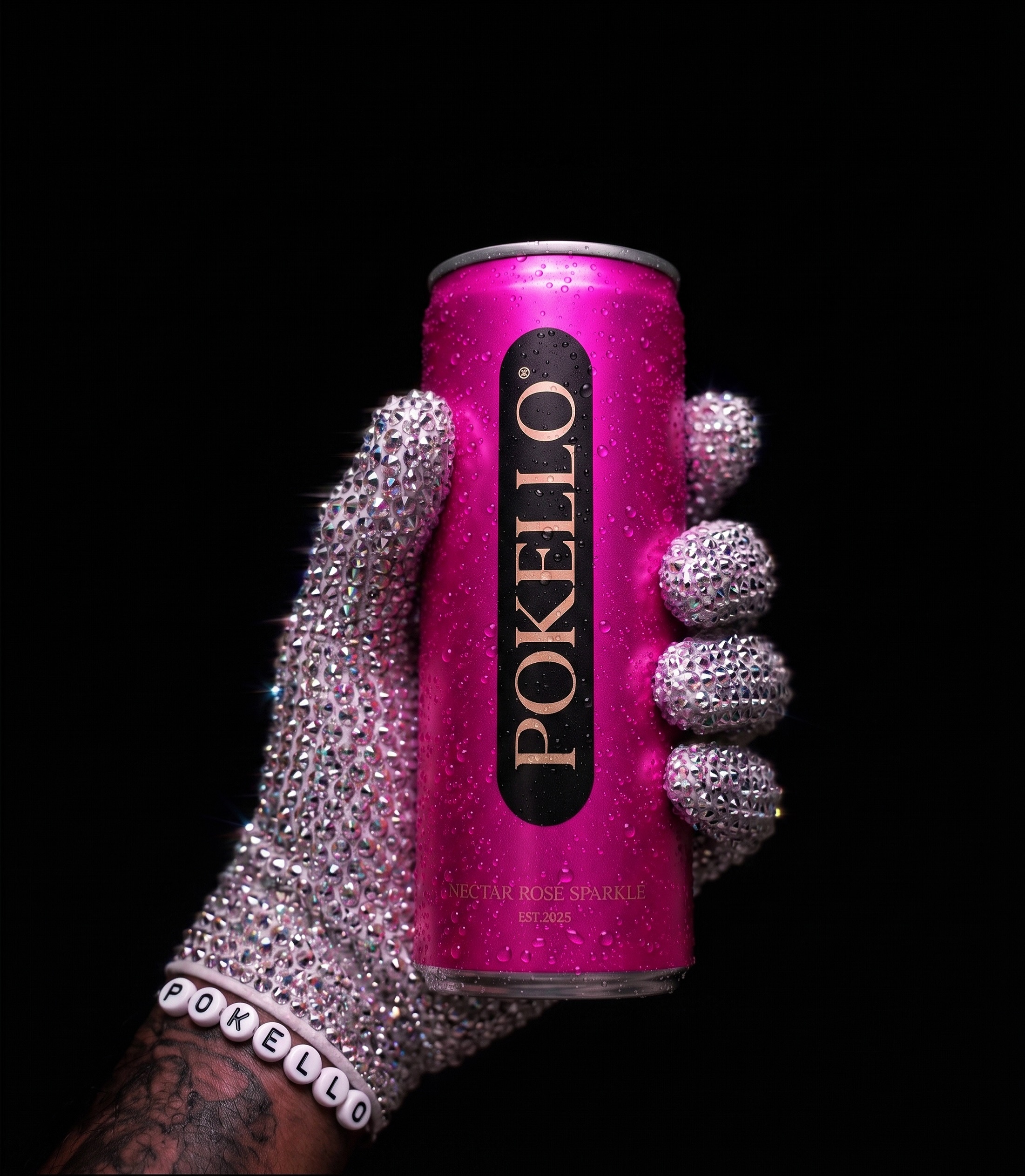 Pokello Premium Nectar Rosé MCC bottle