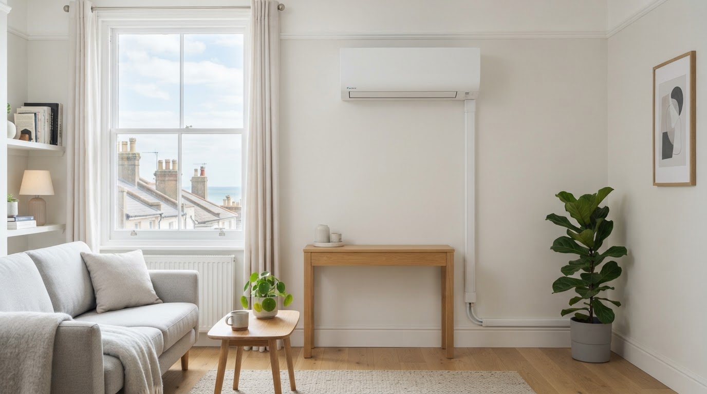Air conditioning unit installed in a Brighton home