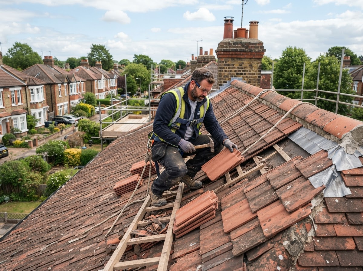 Roof Repairs — example of DnB Roofing work