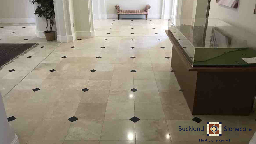 Travertine Floor Polishing & Sealing