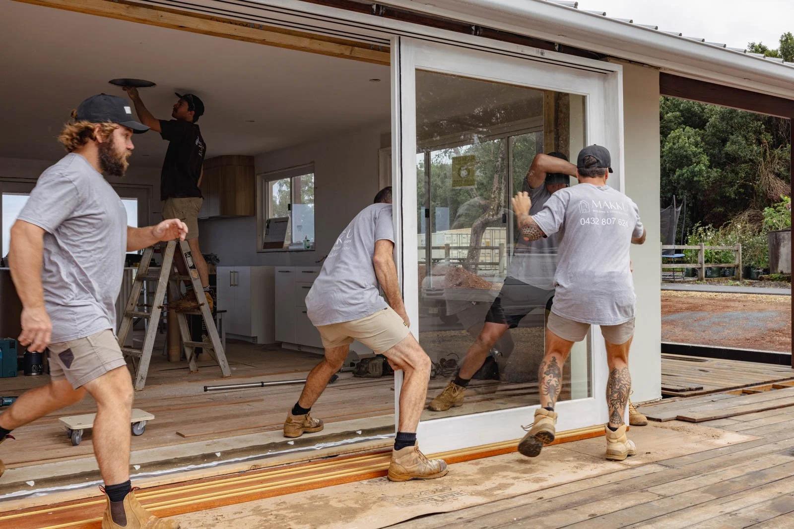 Completed Australian home exterior and alfresco living