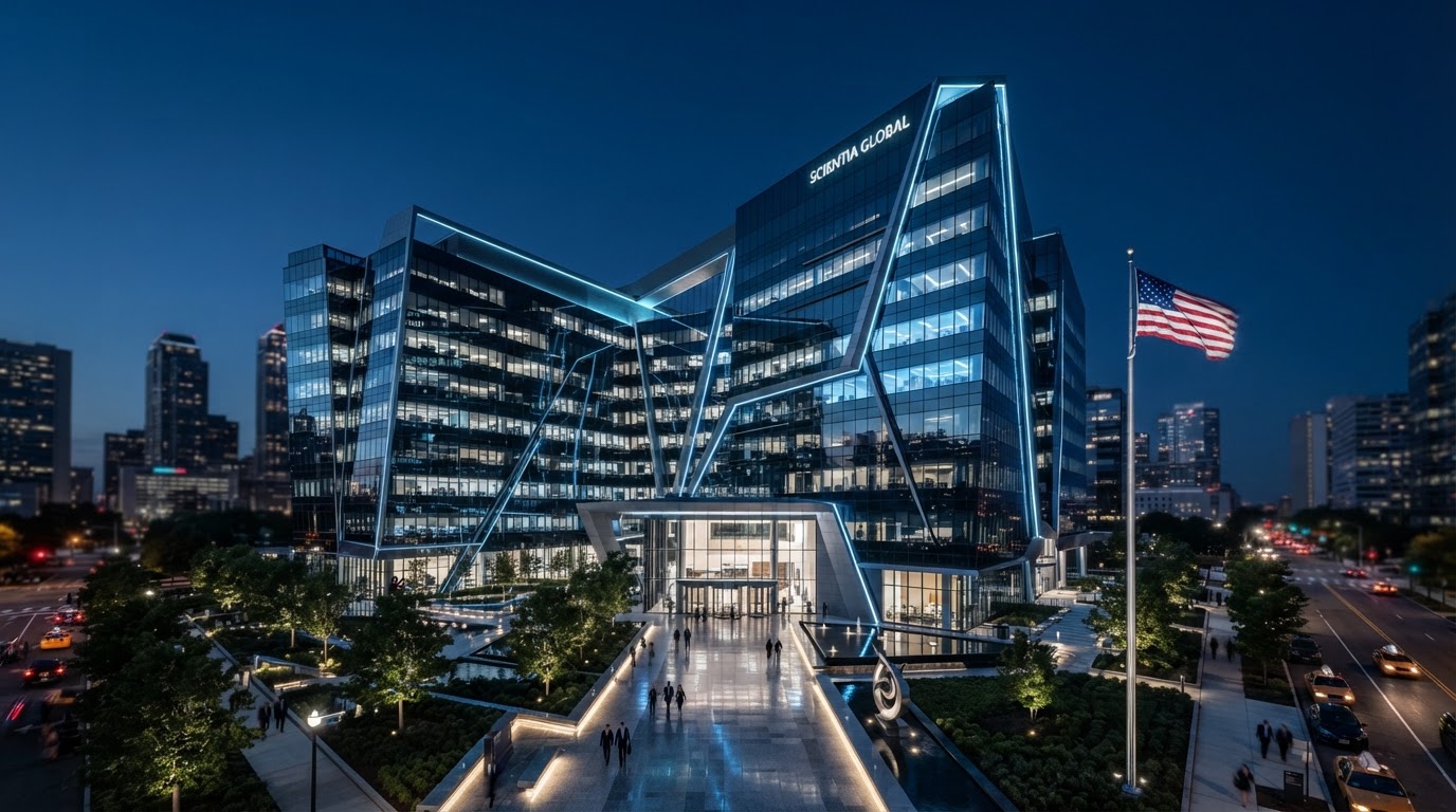BlackGDP Holdings headquarters at dusk