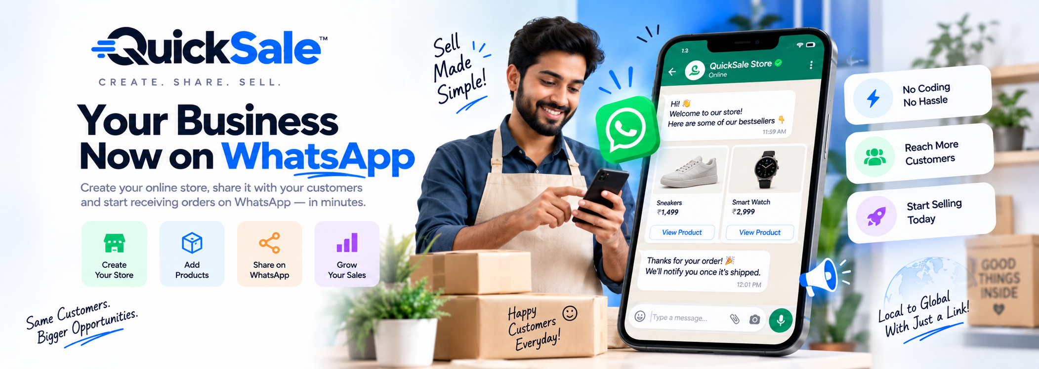 QuickSale - Your Business Now on WhatsApp
