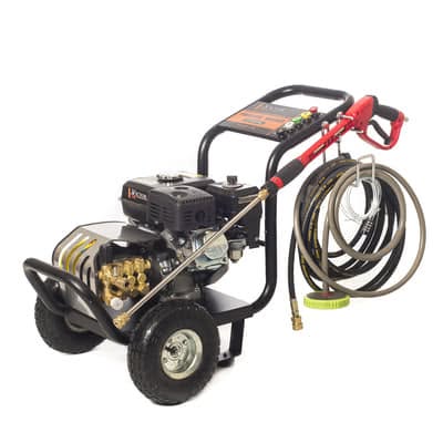 Heavy duty petrol power washer at RM Lawnmowers