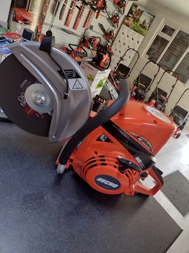 Echo disc cutter in the RM Lawnmowers showroom, Meath