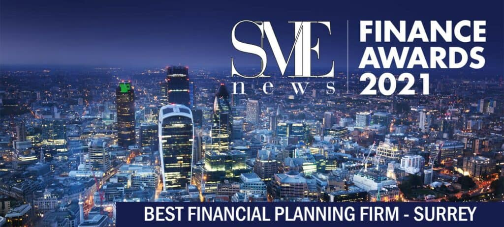 SME News Finance Awards 2021 - Best Financial Planning Firm Surrey