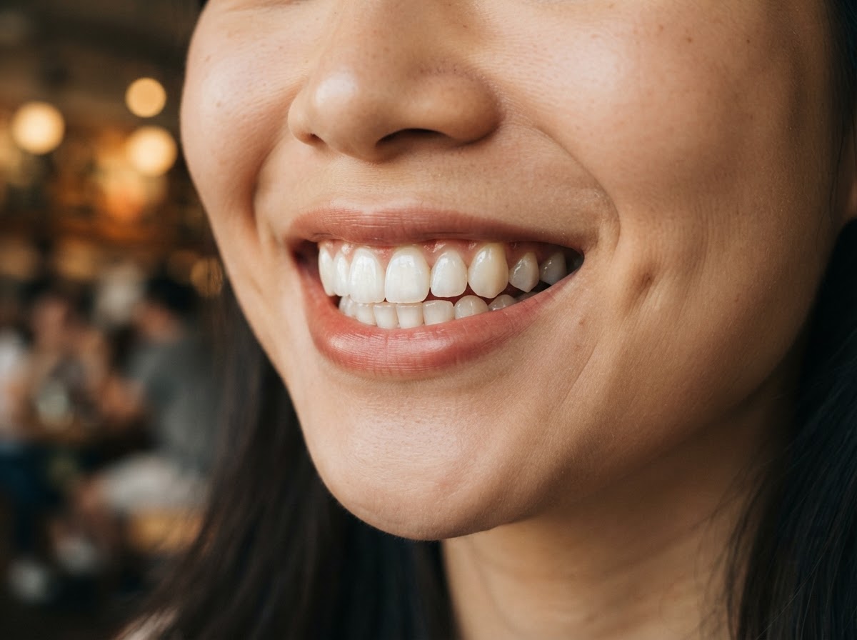 Radiant healthy smile after treatment at KDENTAL Studio