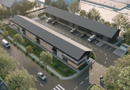 Browning Flex Space aerial exterior rendering in North Richland Hills, TX