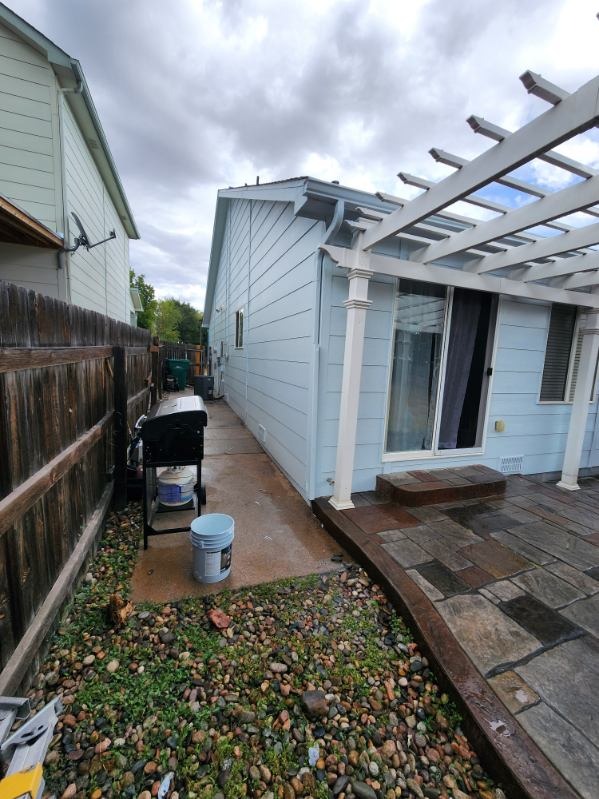 Backyard Pergola & Patio Siding Restoration