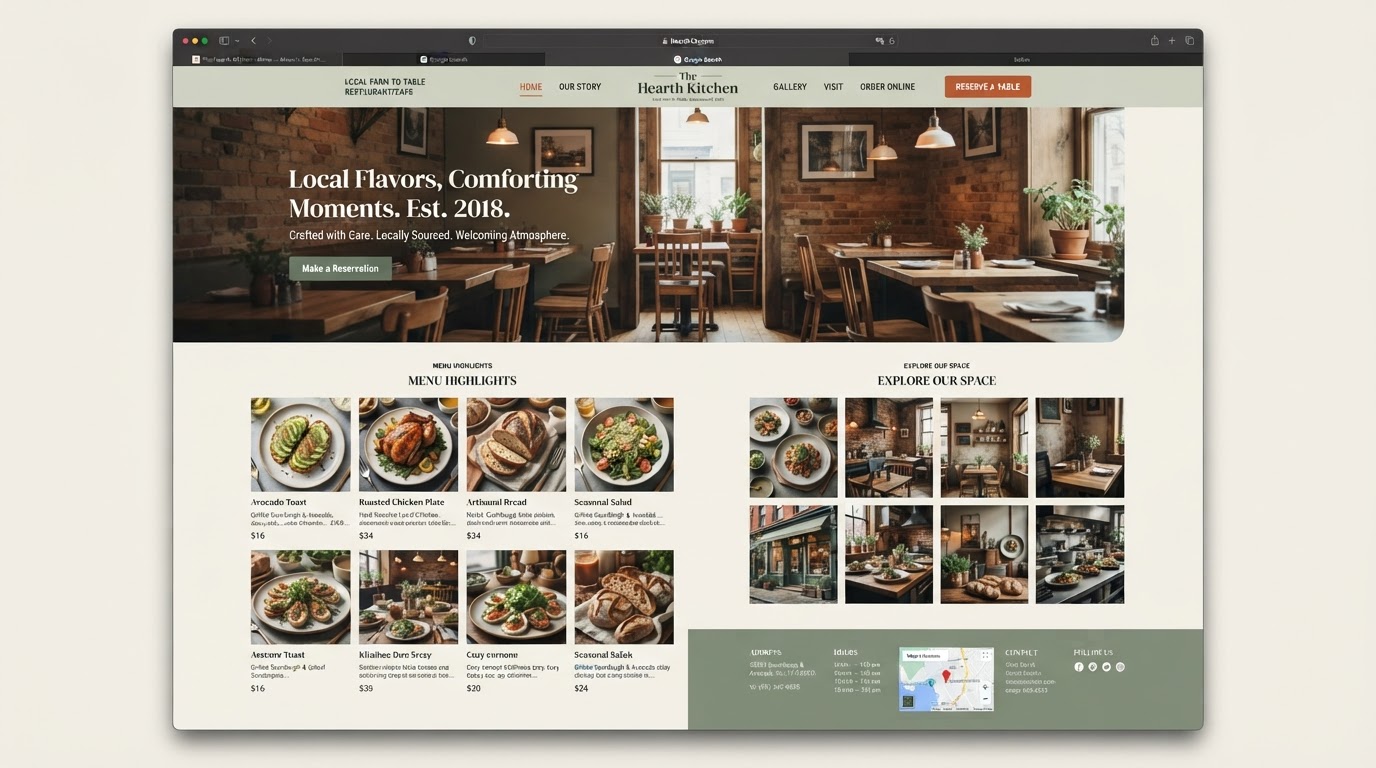 PROJECT FOUR — Local Business website design