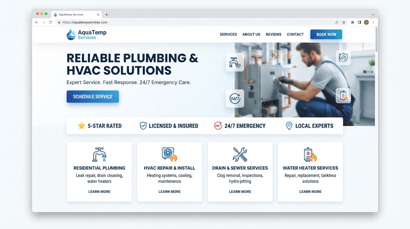 PROJECT ONE — Service Business website design
