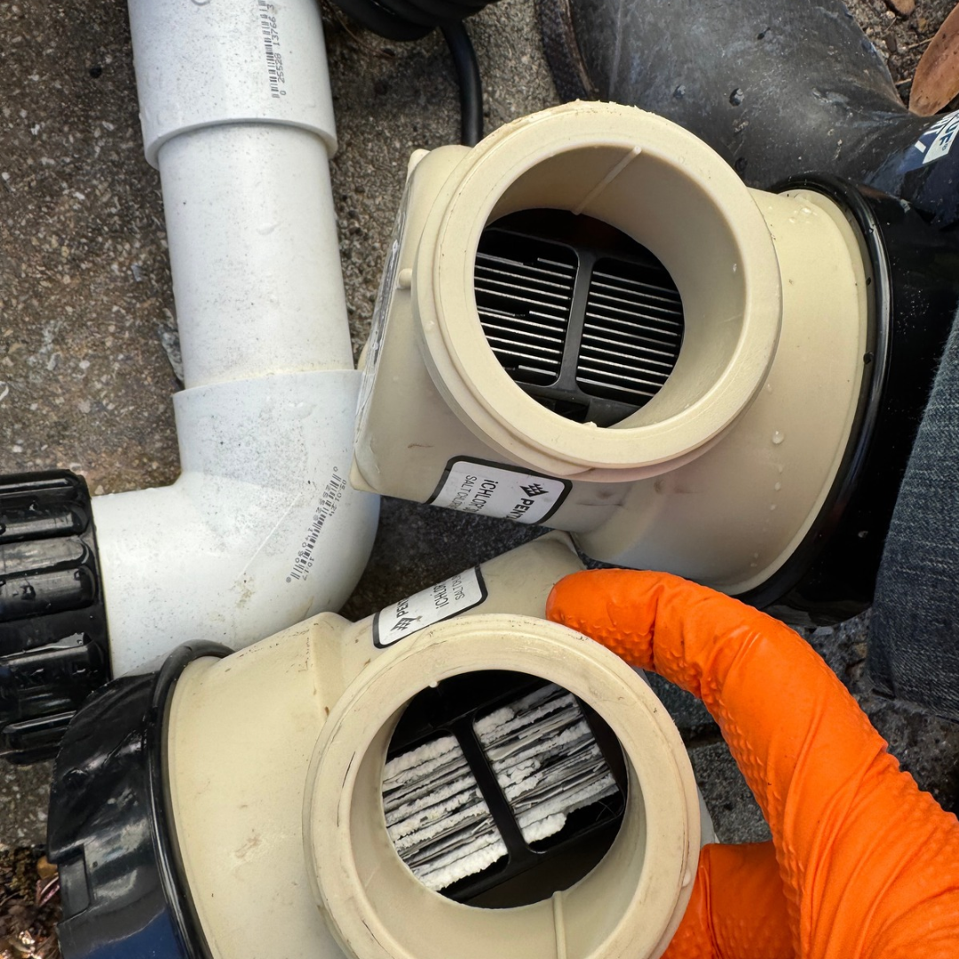 Aloha Pool Service project photo showing pool equipment and repair work