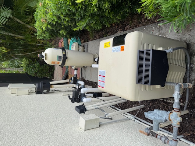 Aloha Pool Service project photo 3 showing pool equipment and repair work