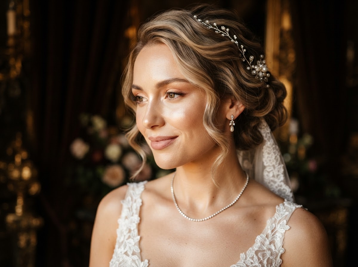 Coiffure et maquillage de mariée, beauté nuptiale