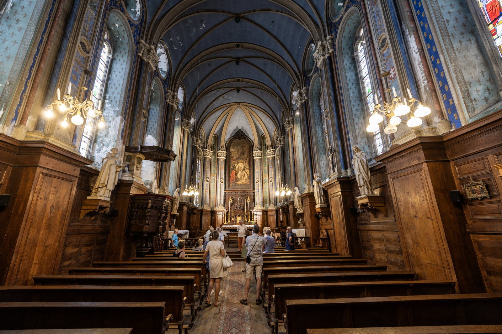 Nef et chœur historiques de l'Abbaye Saint-Colomban de Luxeuil-les-Bains