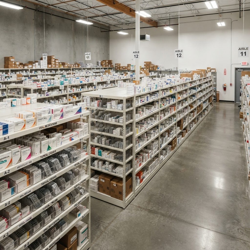 One Biotic Pharma warehouse and medicine inventory