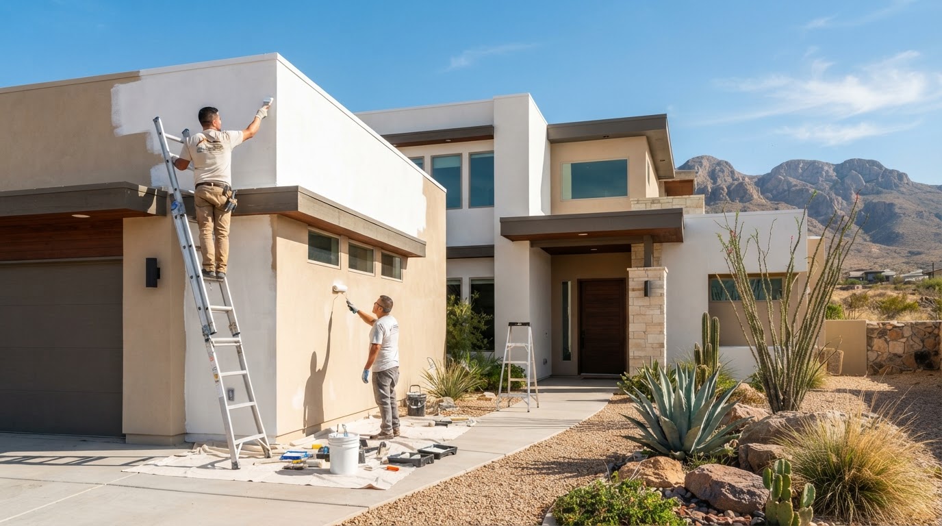 Hawkeye Painting exterior project in El Paso