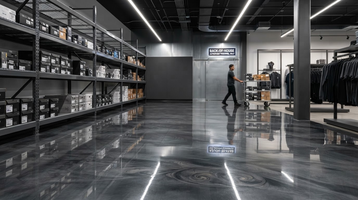 Commercial showroom floor