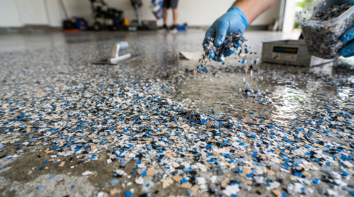 Decorative Flake Floors: What Are They?