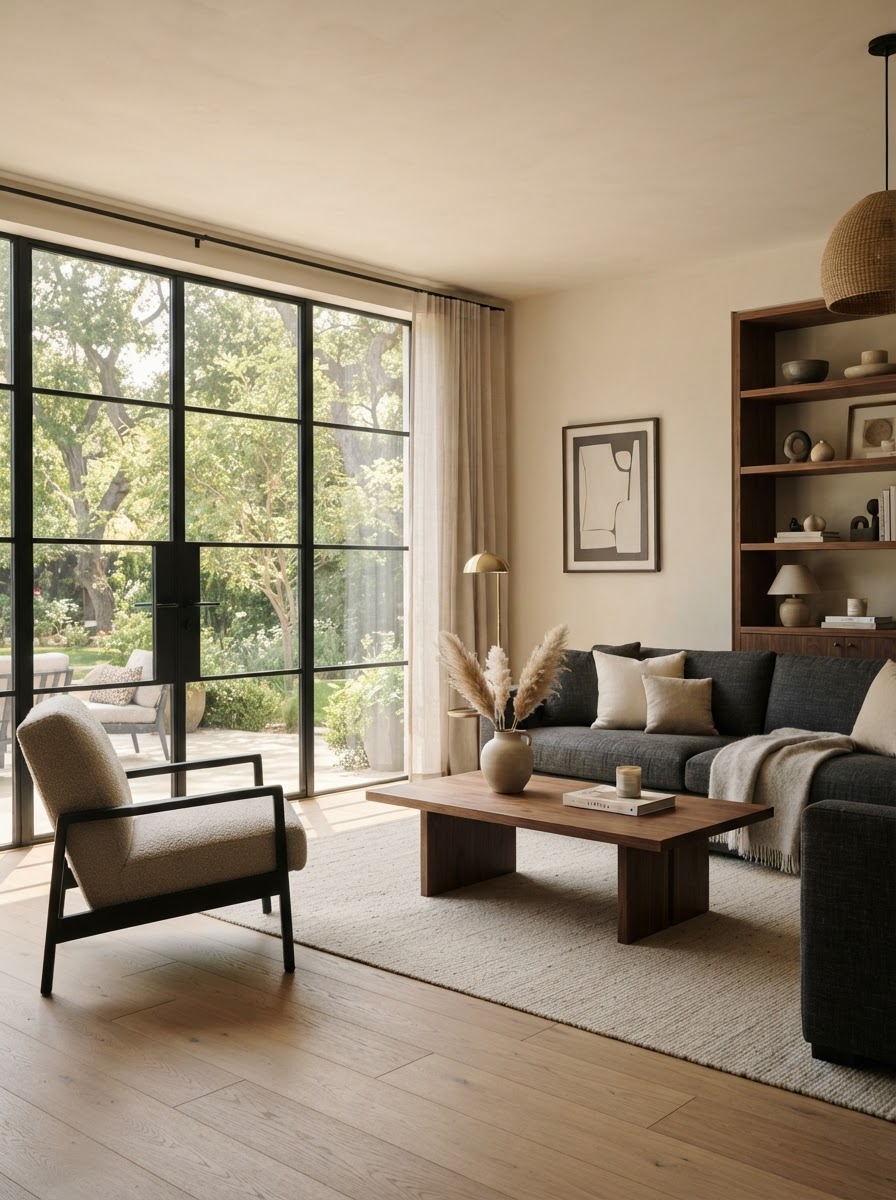 Warm sunlit residential interior
