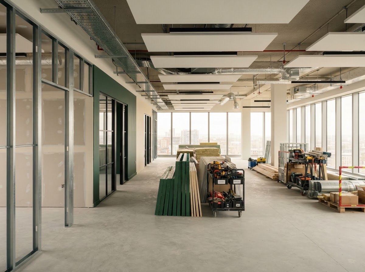 Commercial premises undergoing project works and improvement works