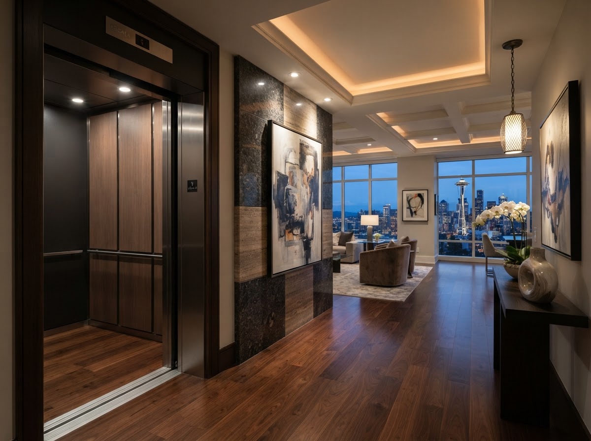 Escala direct private elevator foyer vestibule