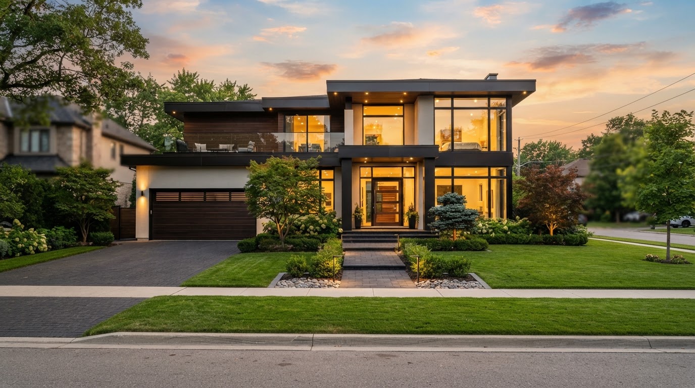 Modern luxury home architectural design