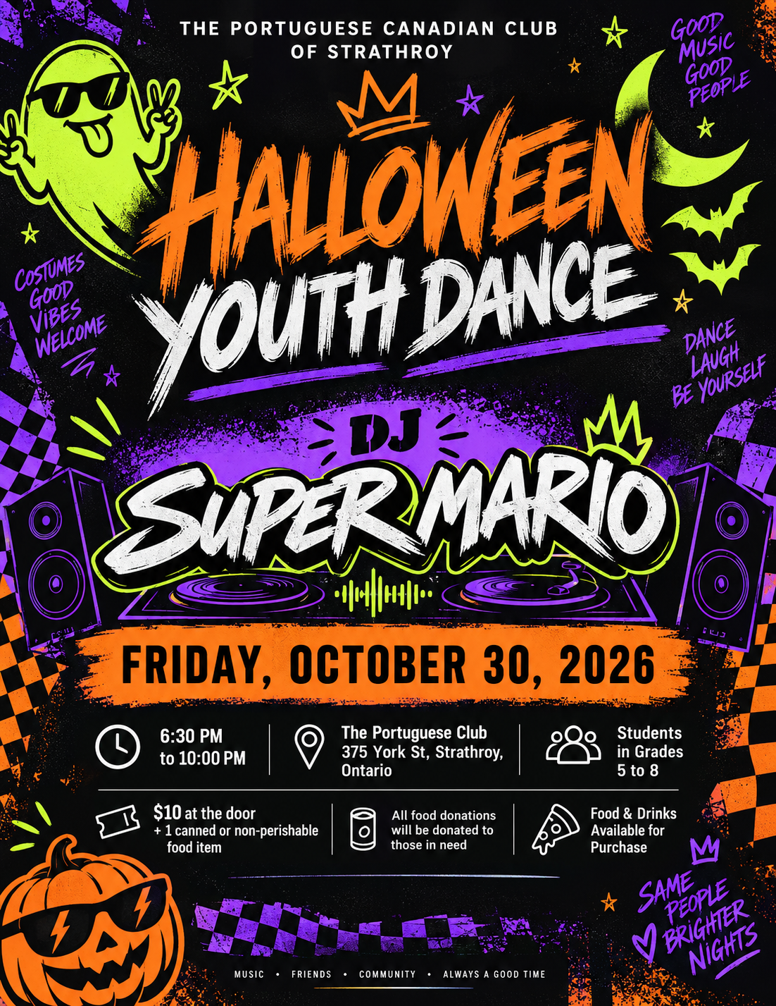 Halloween Youth Dance — DJ Super Mario