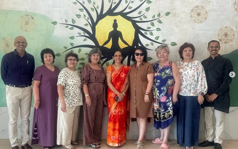 Dr. Amritha and the Ayurveda clinical retreat team