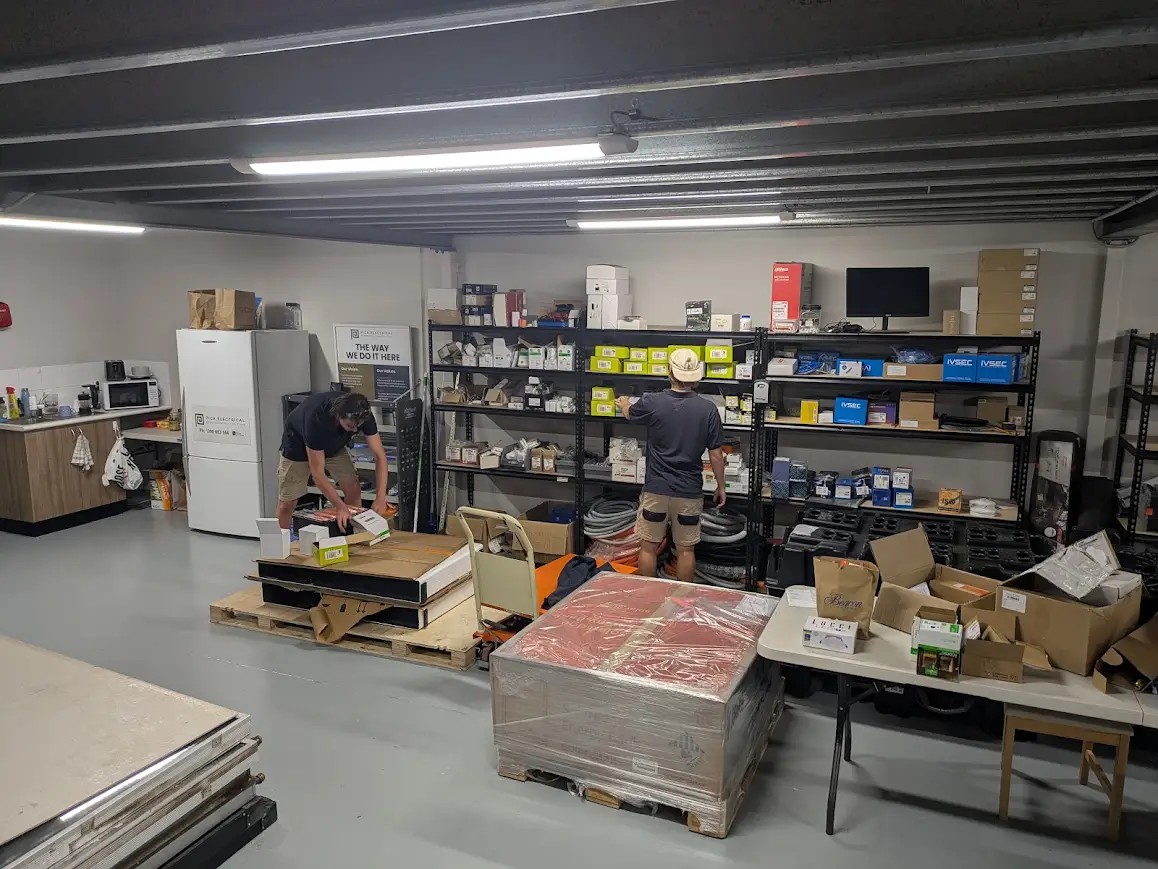 Pica Electrical warehouse and system preparation