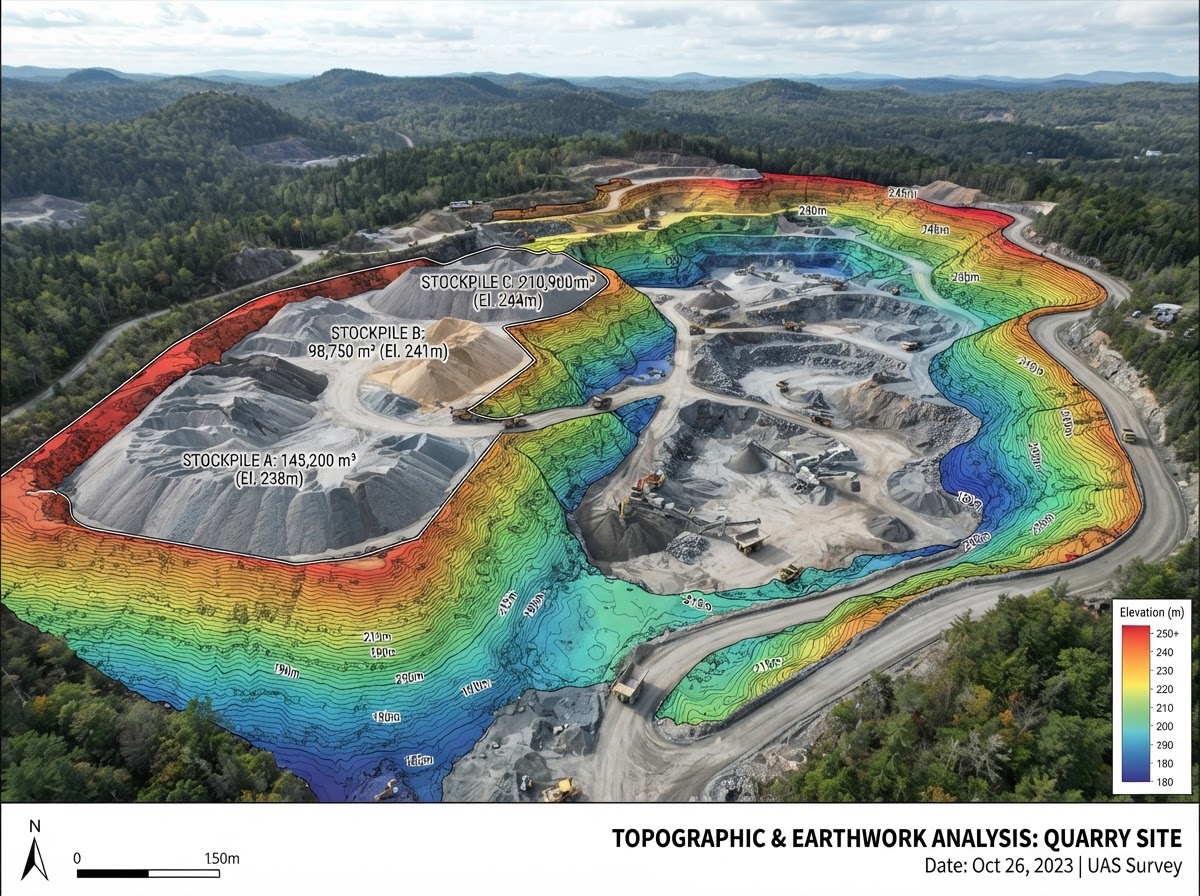 Volumetrics & Earthwork Analysis