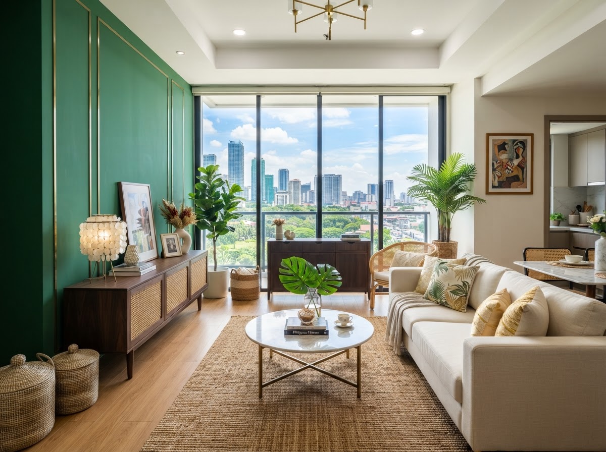 Modern Filipino condo interior
