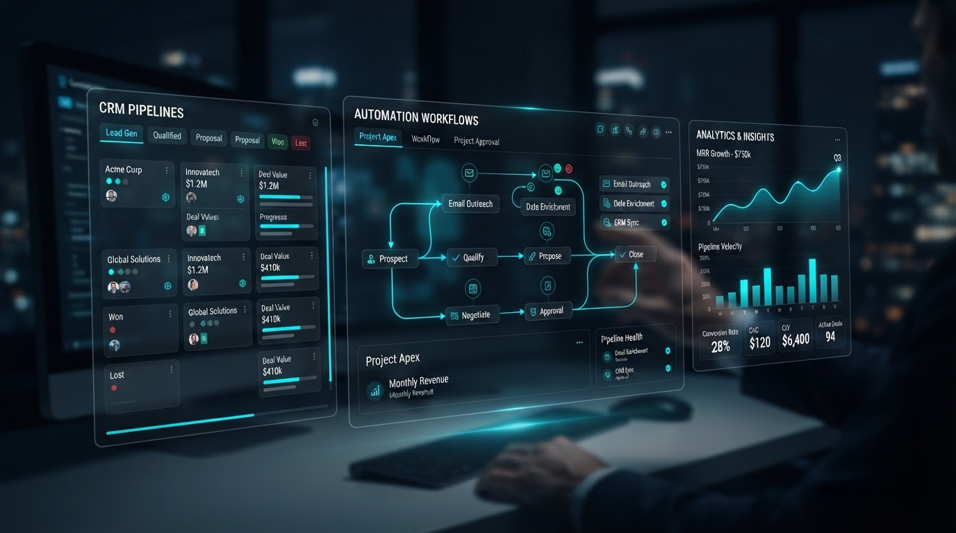 AI automation dashboard