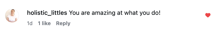 Client testimonial: you are amazing at what you do